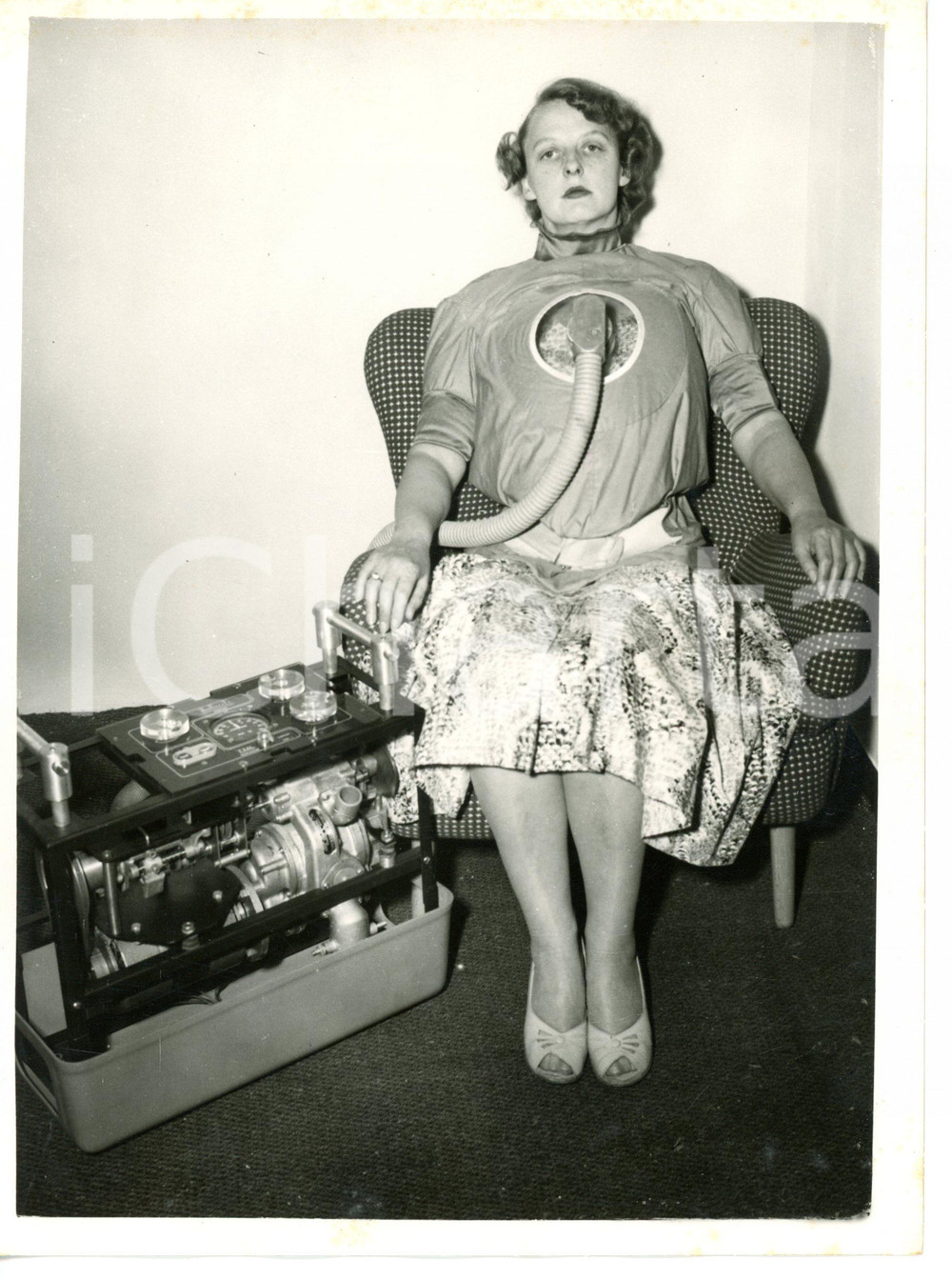 1955 OLYMPIA Engineering Exhibition - Polmone artificiale - Poliomielite *Foto