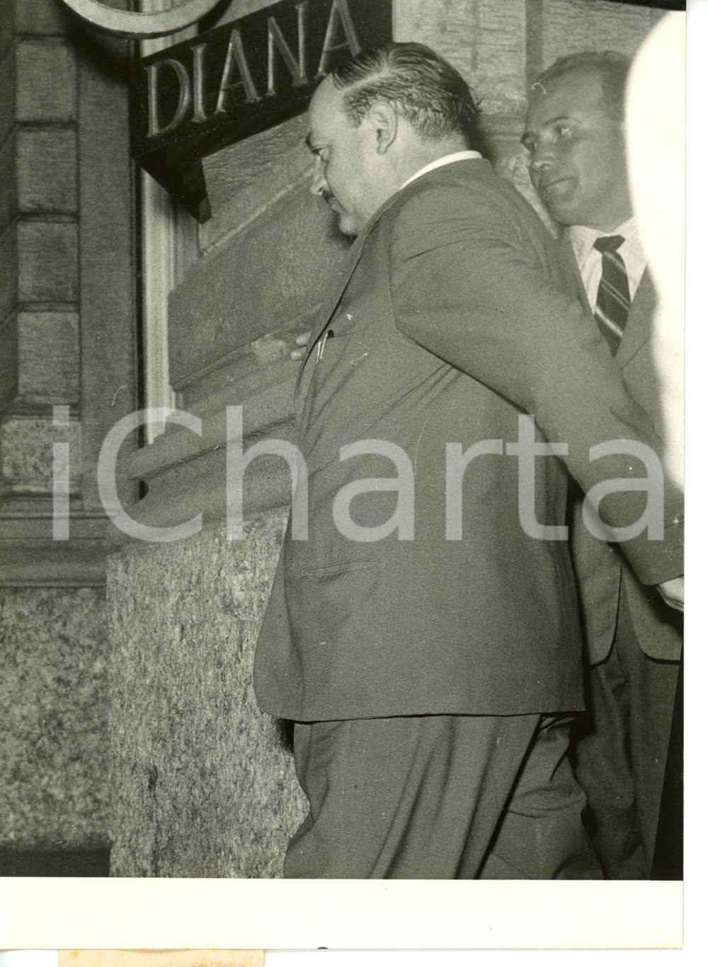 1956 MILANO Sheraton Diana Majestic Hotel - Arrivo del commissario ZITO *Foto