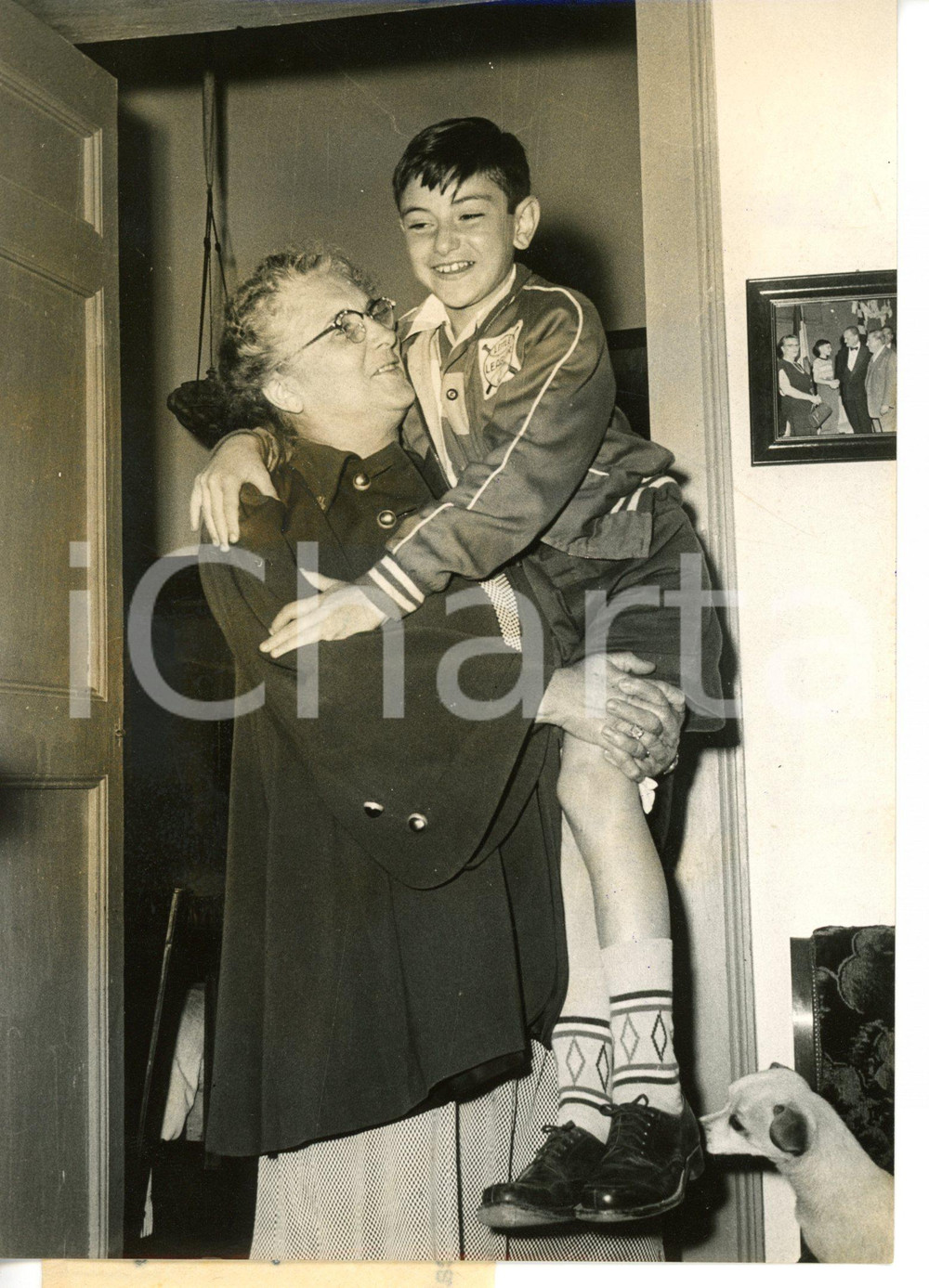 1955 ca RIPOSTO (CT) Bambino guarito grazie a benefattrice americana *Foto 13x18
