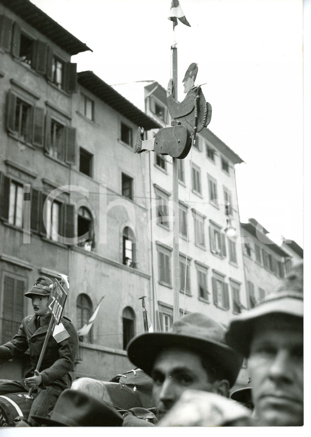 1957 FIRENZE Raduno nazionale degli Alpini - Marionette gruppo di ZOCCA *Foto 