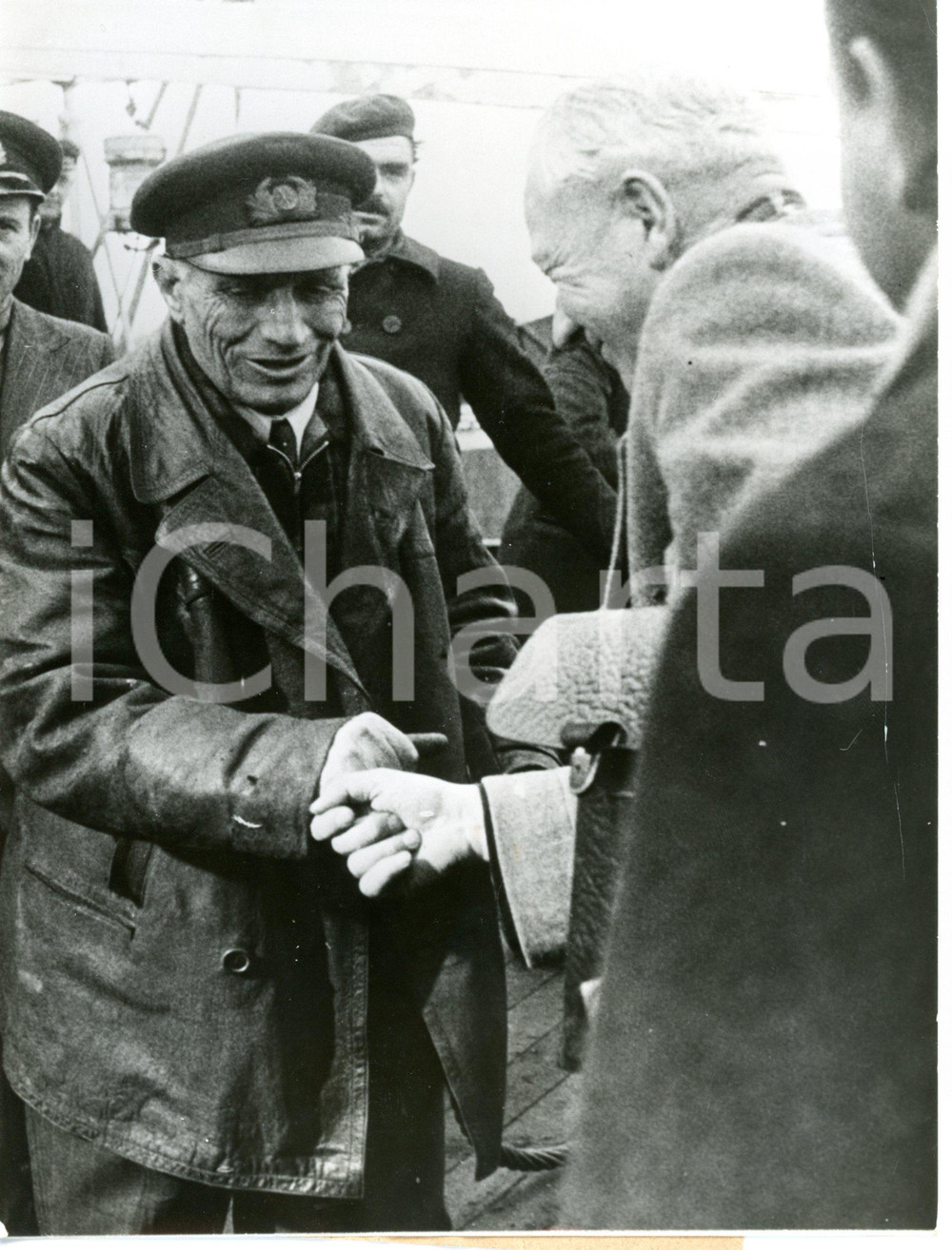 1954 CUXHAVEN - PAPAGEORGIOU captain of ship LEROS - Portrait *Photo 15x20