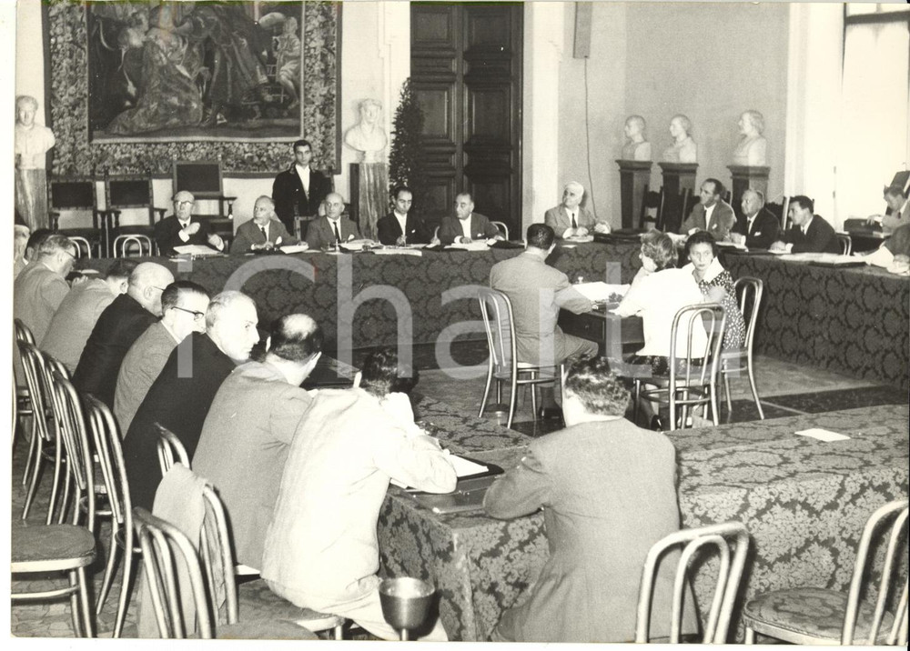 1959 ROMA Convegno Comuni d'Italia - Tavola rotonda con Guido BISORI *Foto 18x13