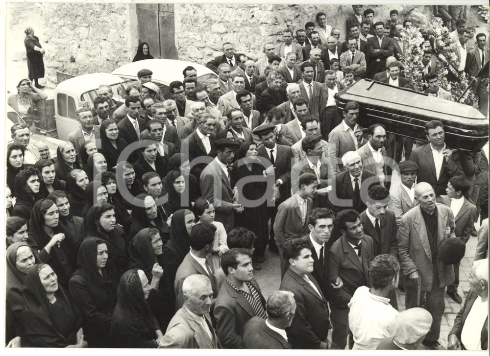 1960 LUCCA SICULA - MAFIA Assassinio Paolo BONGIORNO - Corteo funebre *Foto