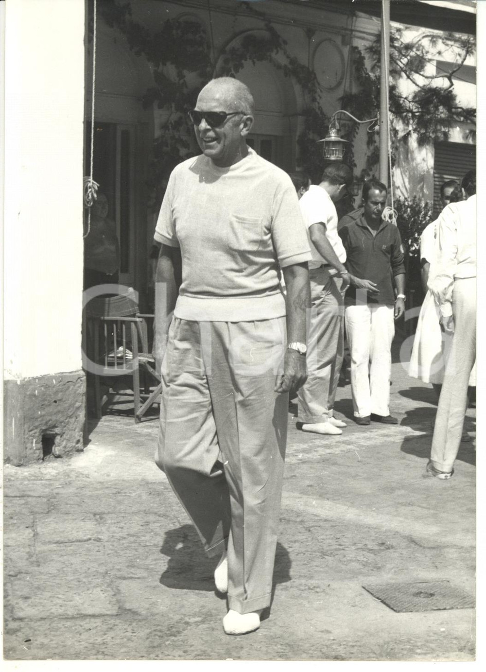 1960 OLIMPIADI DI NAPOLI Ritratto re Paolo di GRECIA *Fotografia 13x18 cm