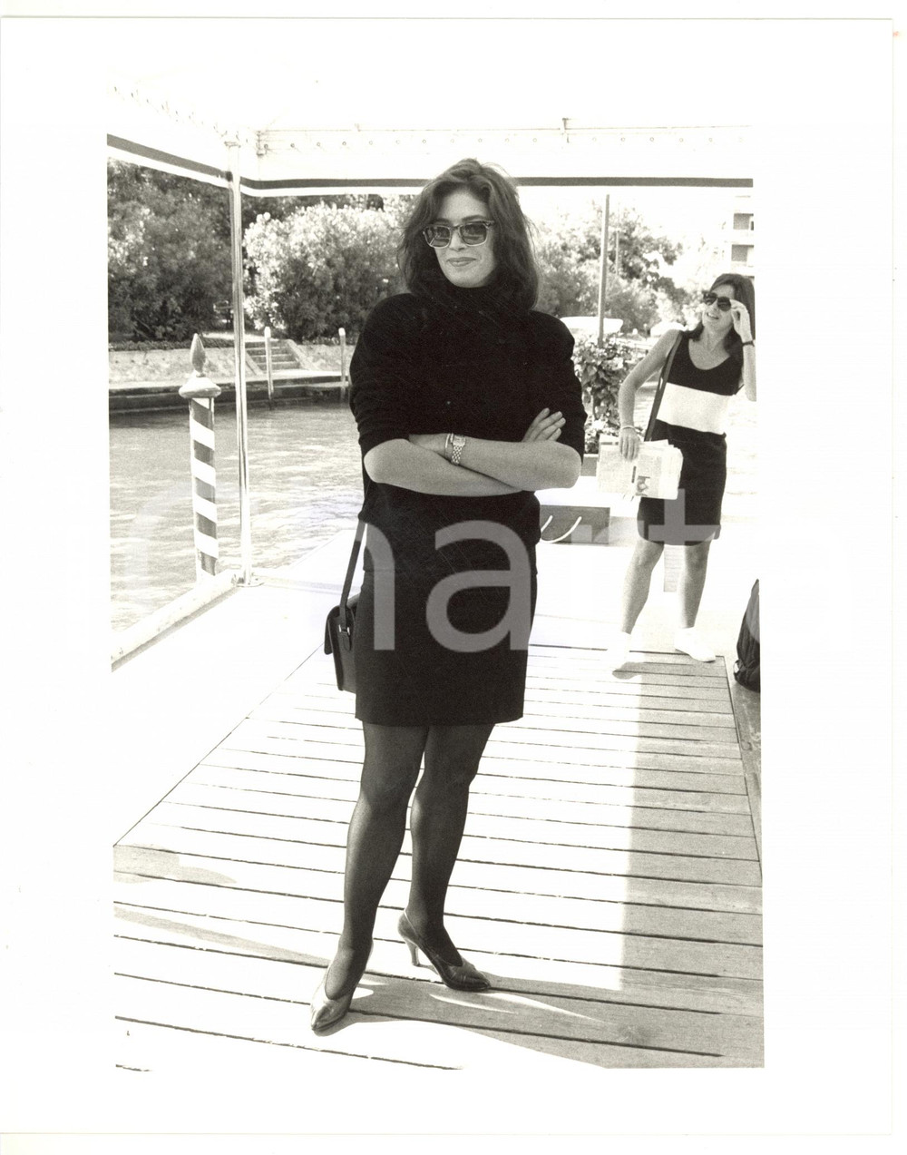 1987 VENEZIA Mostra del Cinema - Ritratto dell'attrice Kelly McGILLIS sul molo