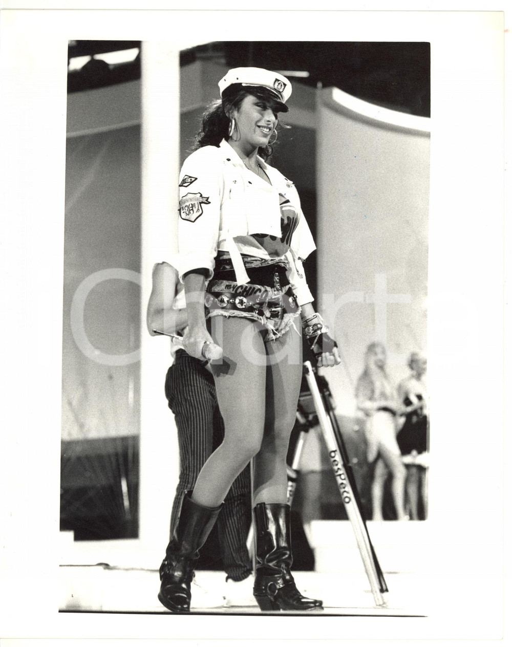 1988 SAINT VINCENT ESTATE Sabrina SALERNO vestita da poliziotta *Foto 20x25