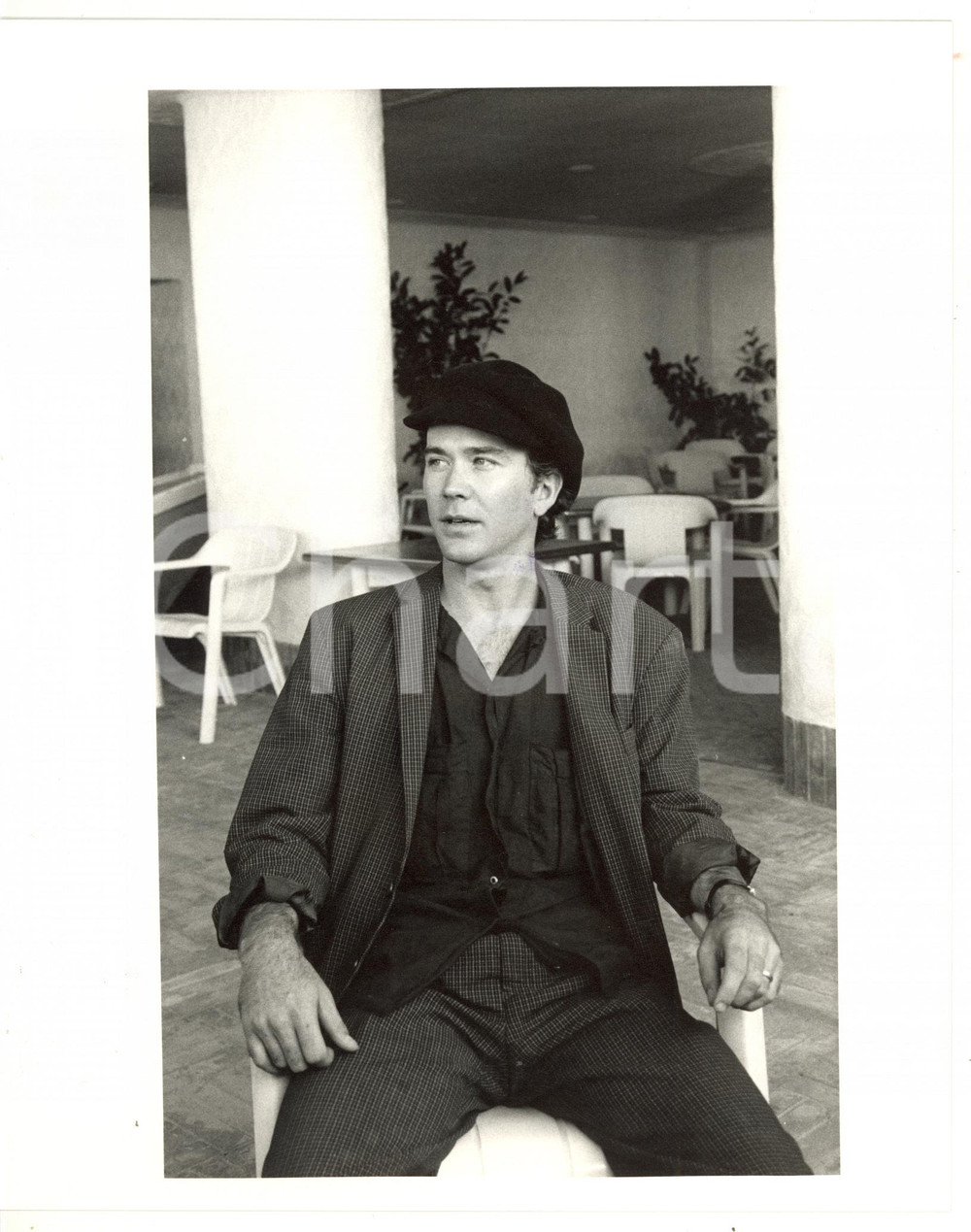 1987 VENEZIA Mostra del Cinema - Ritratto attore Timothy HUTTON *Foto 20x25 cm