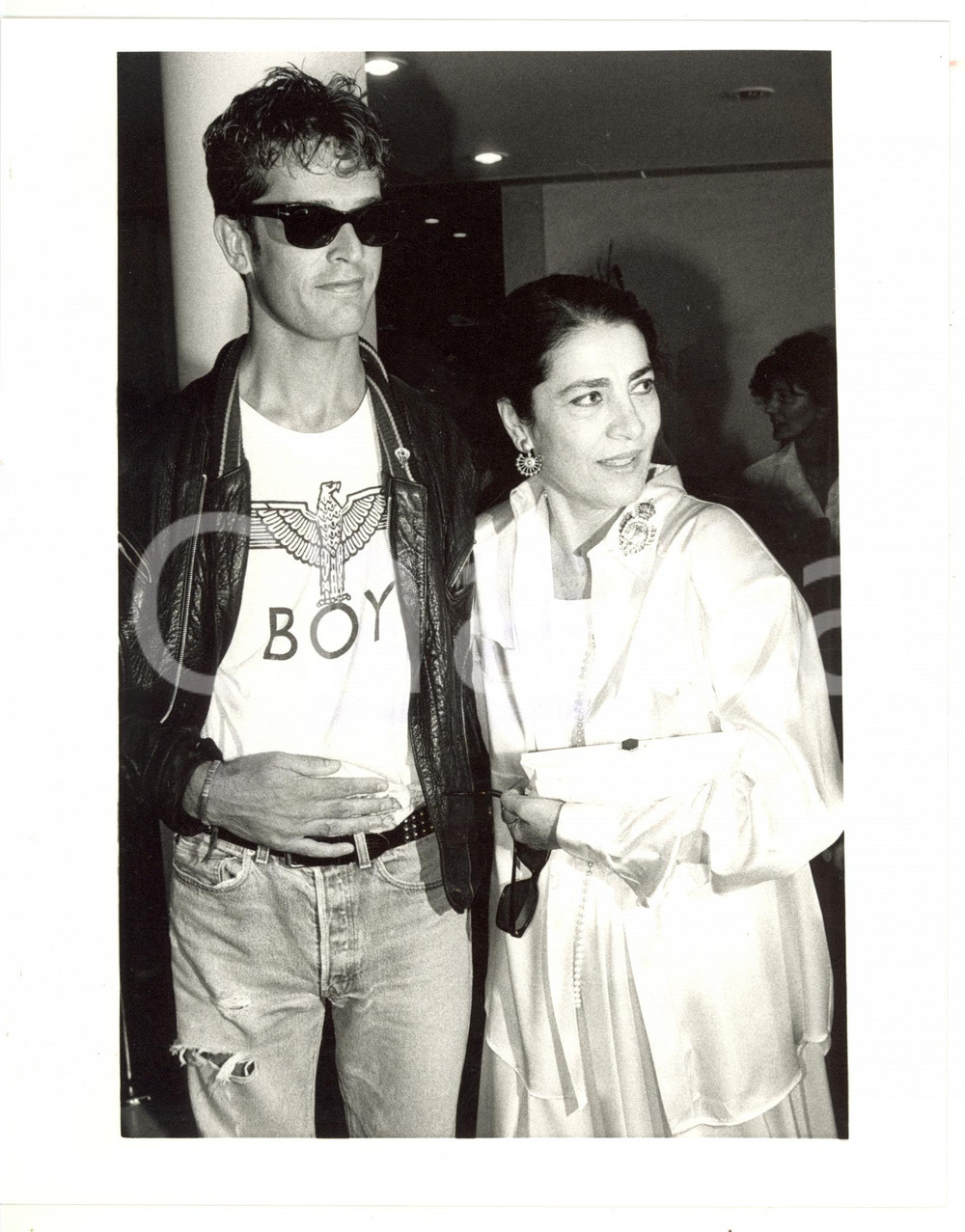 1987 VENEZIA Attori Irene PAPAS e Rupert EVERETT - Foto VINTAGE 20x25 cm