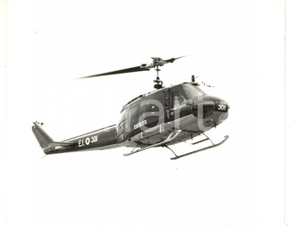 1985 ca ESERCITO ITALIANO Elicottero durante esercitazioni militari *Foto 25x20