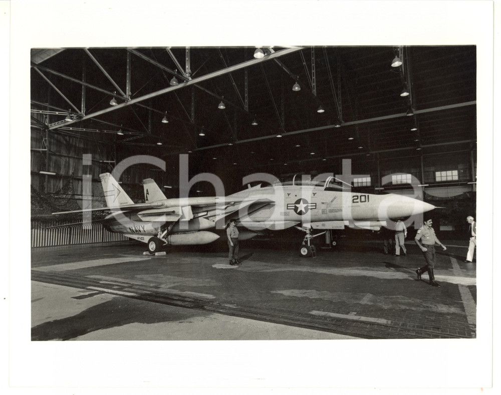 1985 ca AERONAUTICA MILITARE ITALIANA Aereo GRUMMAN F-14 TOMCAT Foto 25x20 Fotografia d'agenzia. CONDIZIONI: GFORMATO: 25x20 cm  originale e autentica 1