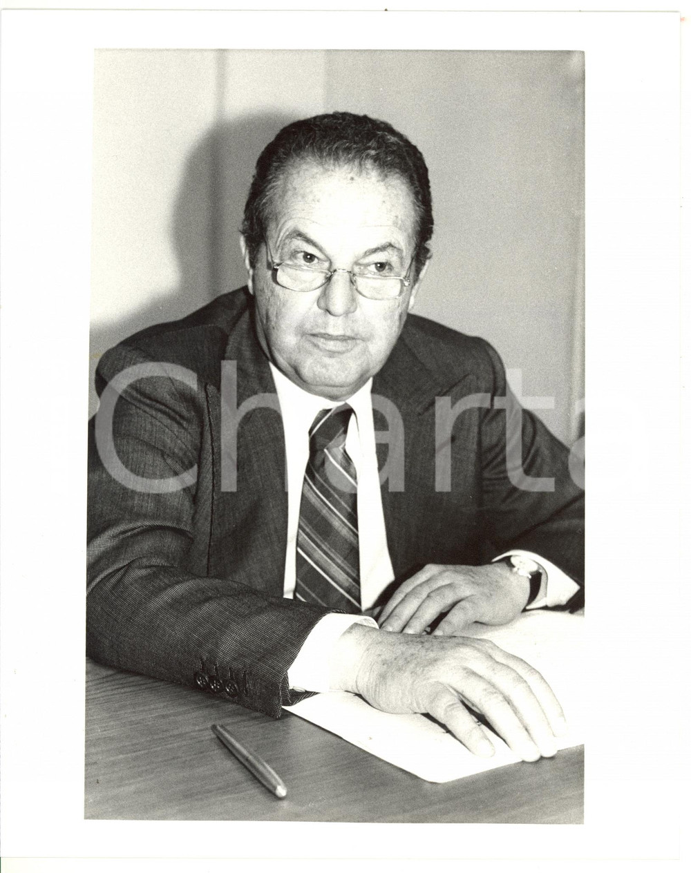 1985 ca MILANO - FEDERCHIMICA Ritratto vicepresidente Gabriele CUTOLO *Foto