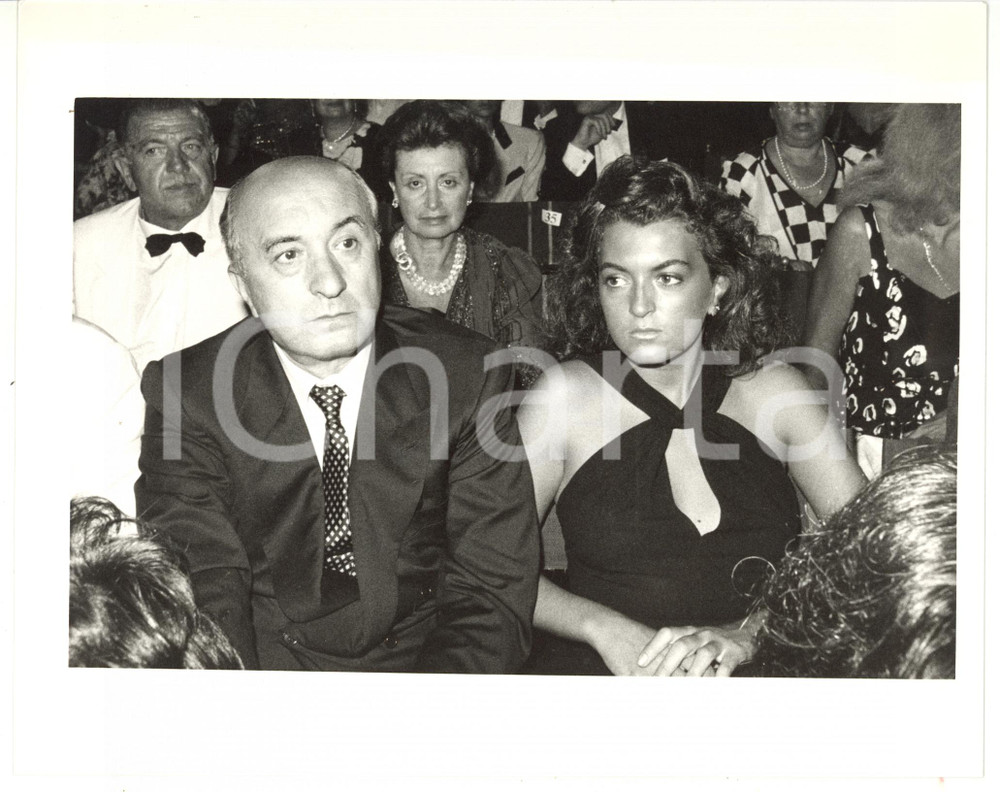 1990 ca POLITICA - DC Ciriaco DE MITA e la figlia Antonia a una serata di gala