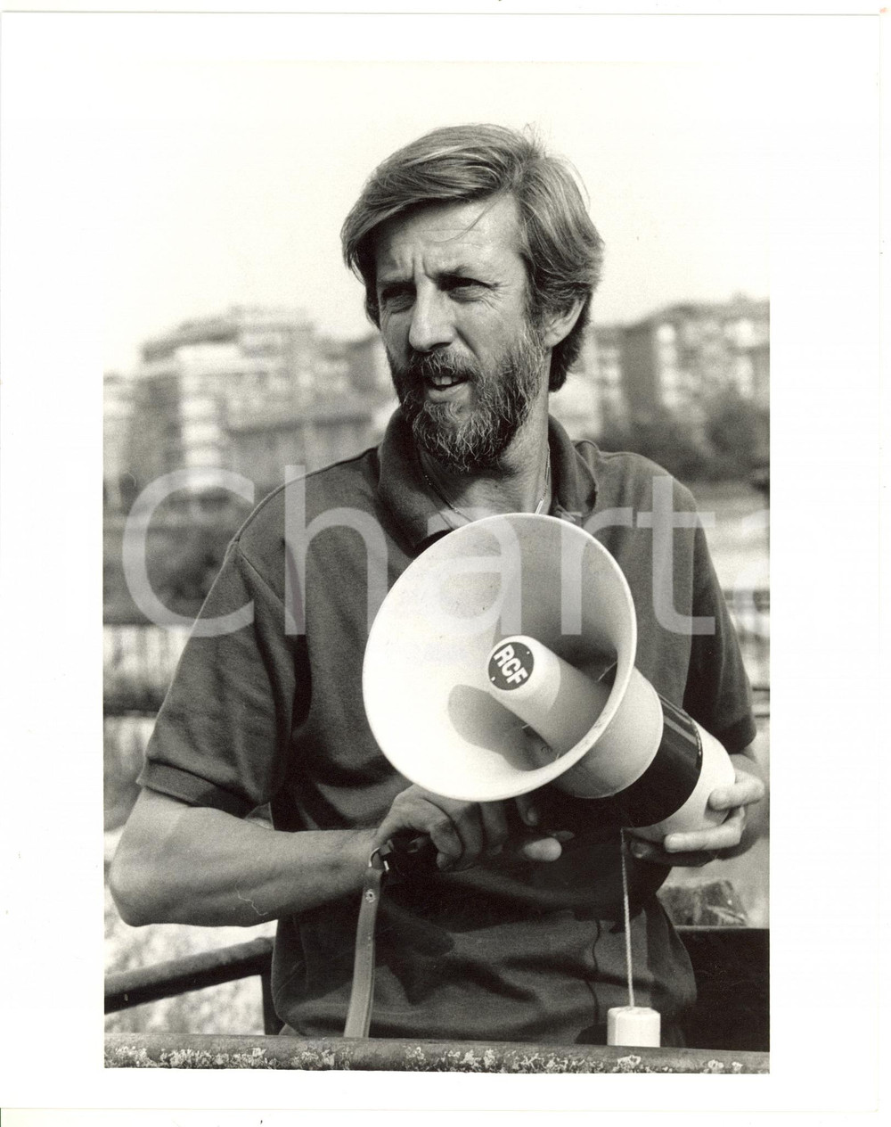 1987 RAI "Notte di luna" - Il regista Alberto SIRONI sul set *Foto VINTAGE 20x25