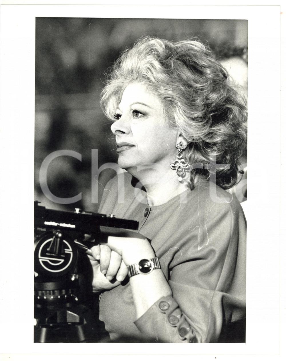 1987 RIMINI 44° Congresso PSI - Ritratto di Sandra MILO *Foto VINTAGE 20x25 cm