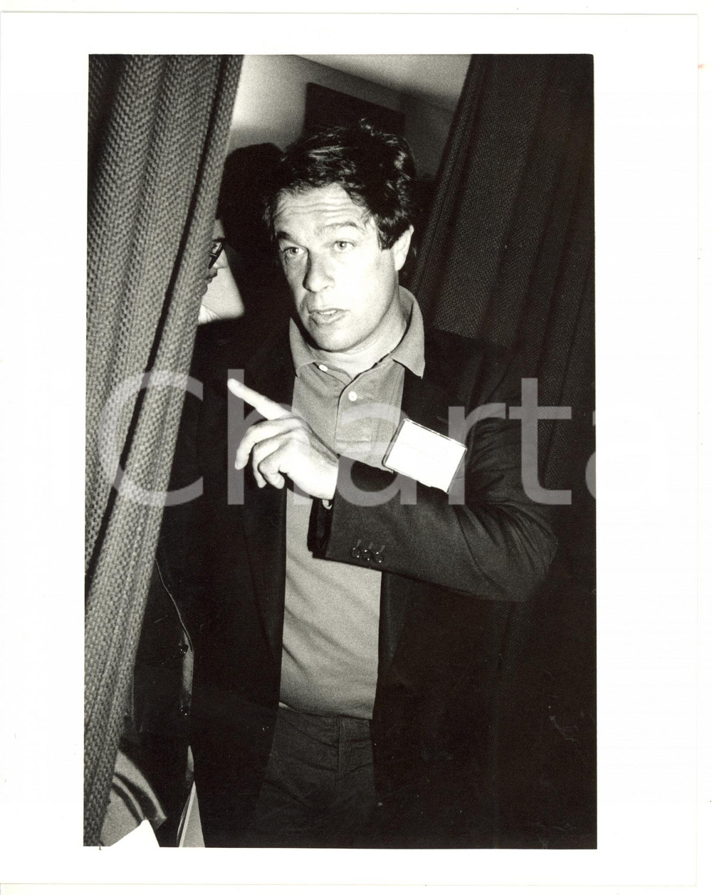 1985 ca ROMA - RAI Ritratto di Giovanni MINOLI *Foto VINTAGE 20x25 cm