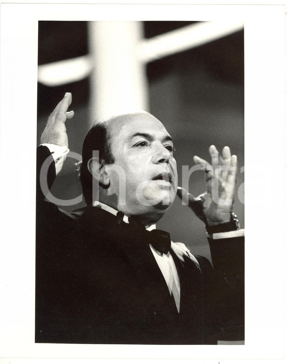 1988 SAINT VINCENT ESTATE Lino BANFI sul palco - Ritratto *Foto 20x25 cm