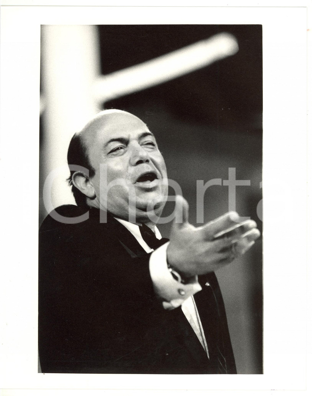 1988 SAINT VINCENT ESTATE Lino BANFI sul palco - Ritratto (5) *Foto 20x25 cm