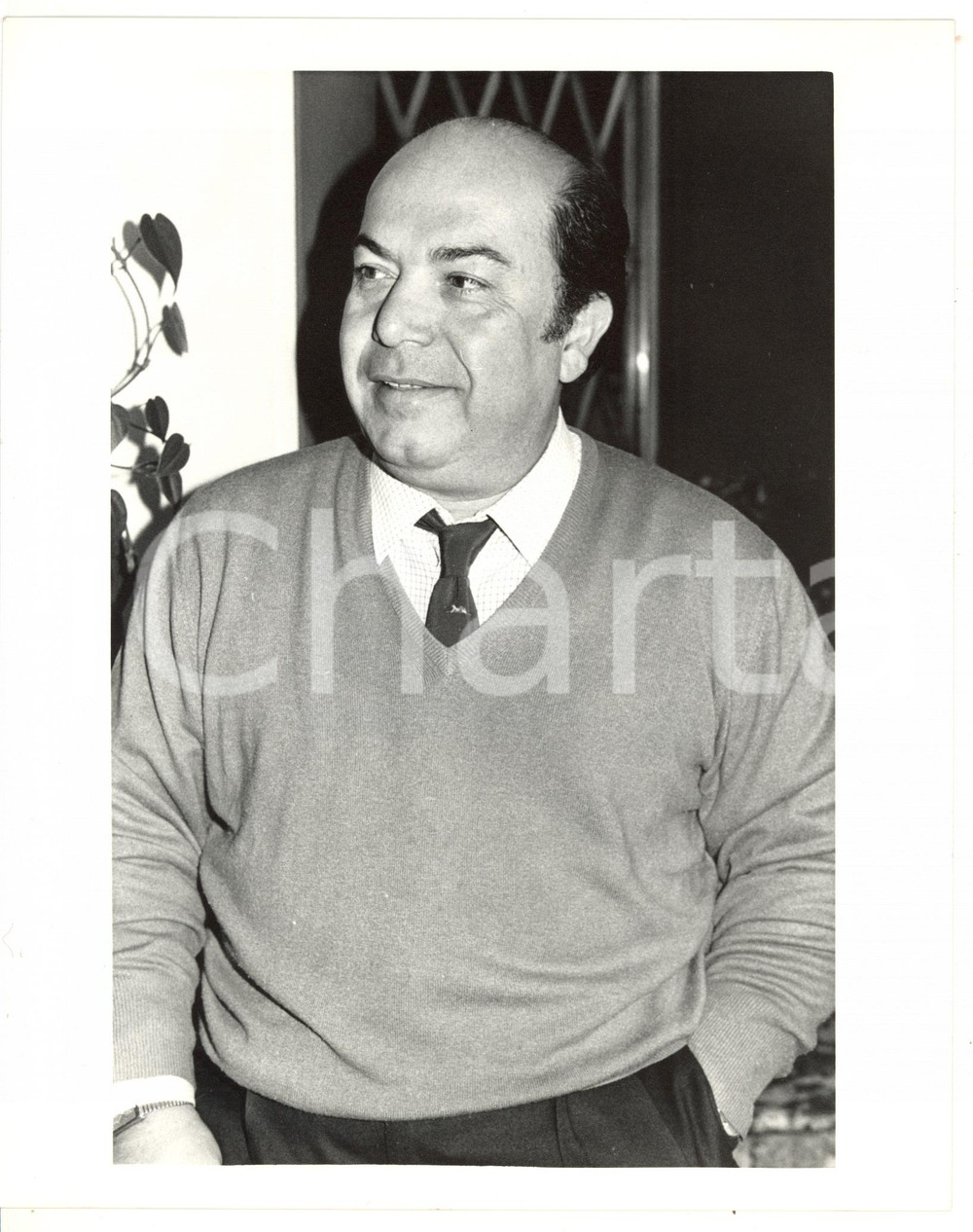 1990 ca COSTUME Ritratto dell'attore italiano Lino BANFI *Foto VINTAGE 20x25 cm