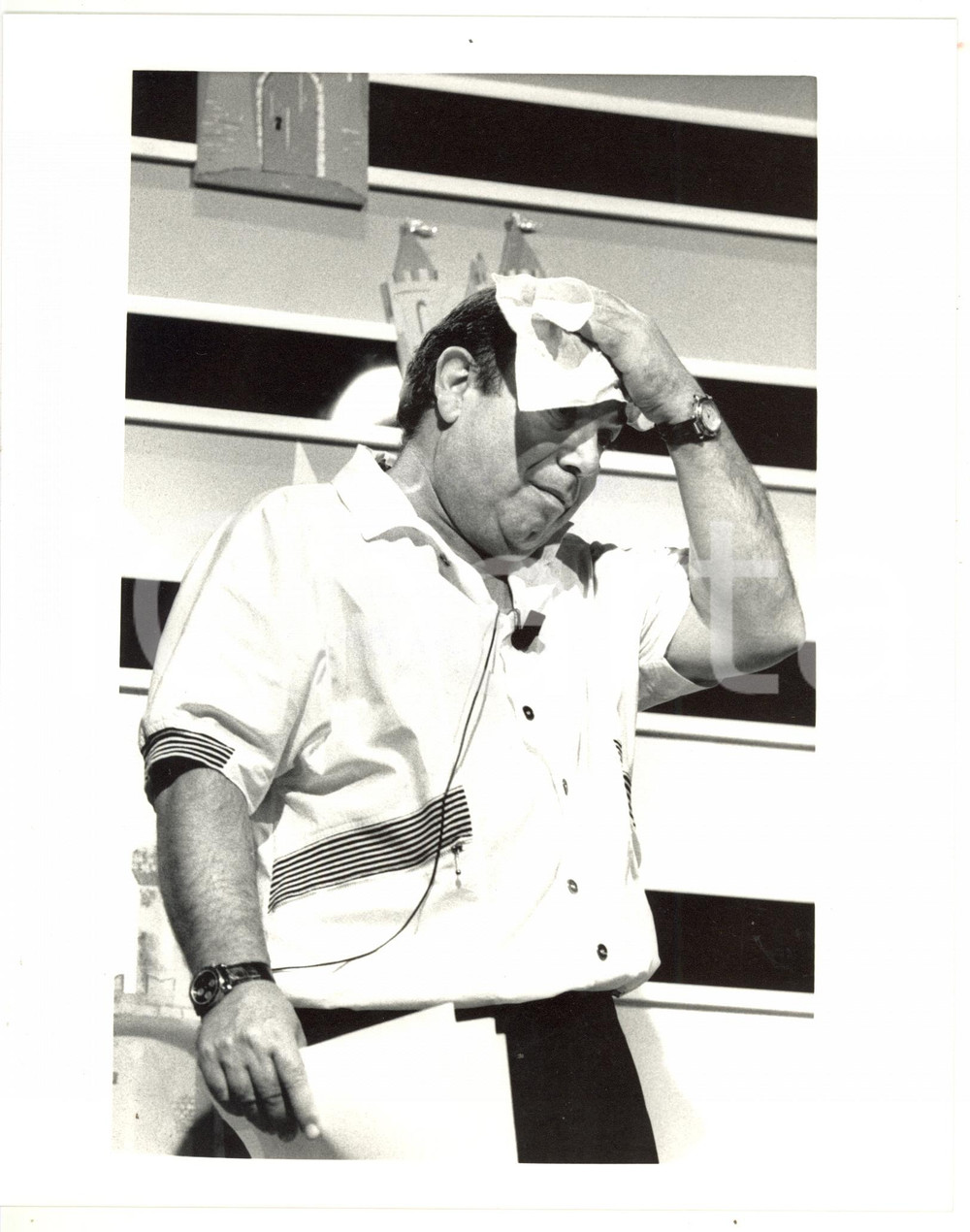 1988 SAINT VINCENT ESTATE Lino BANFI si asciuga il sudore - Foto VINTAGE 20x25