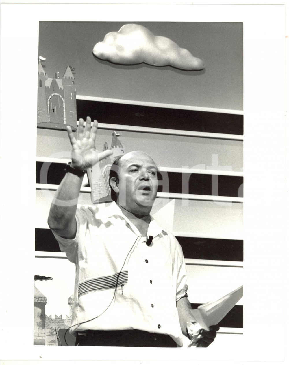 1988 SAINT VINCENT ESTATE Lino BANFI sul palco - Fotografia VINTAGE 20x25 cm