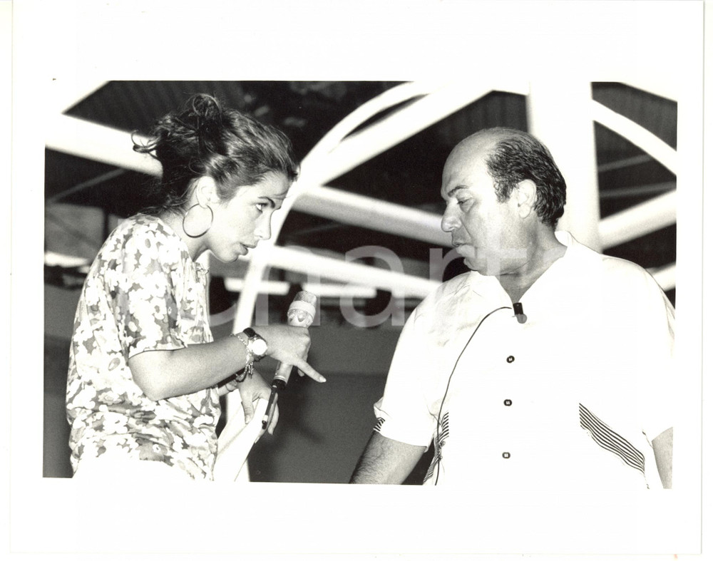 1988 SAINT VINCENT ESTATE Lino BANFI sul palco con la figlia Rosanna *Fotografia