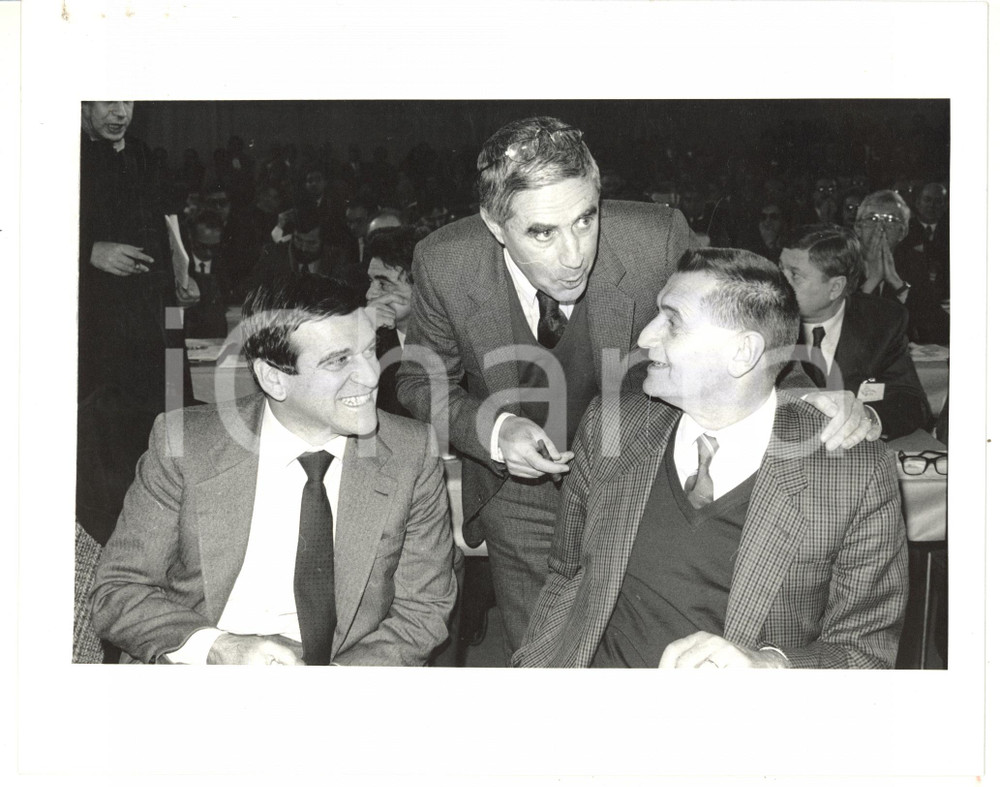 1985 ca ROMA Antonio PIZZINATO - Franco MARINI - Giorgio BENVENUTO *Foto 25x20