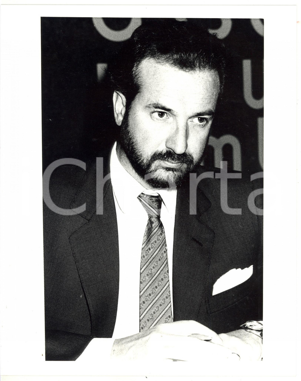 1990 ca ASSOLOMBARDA Gianfelice ROCCA presidente TECHINT *Foto 20x25 cm
