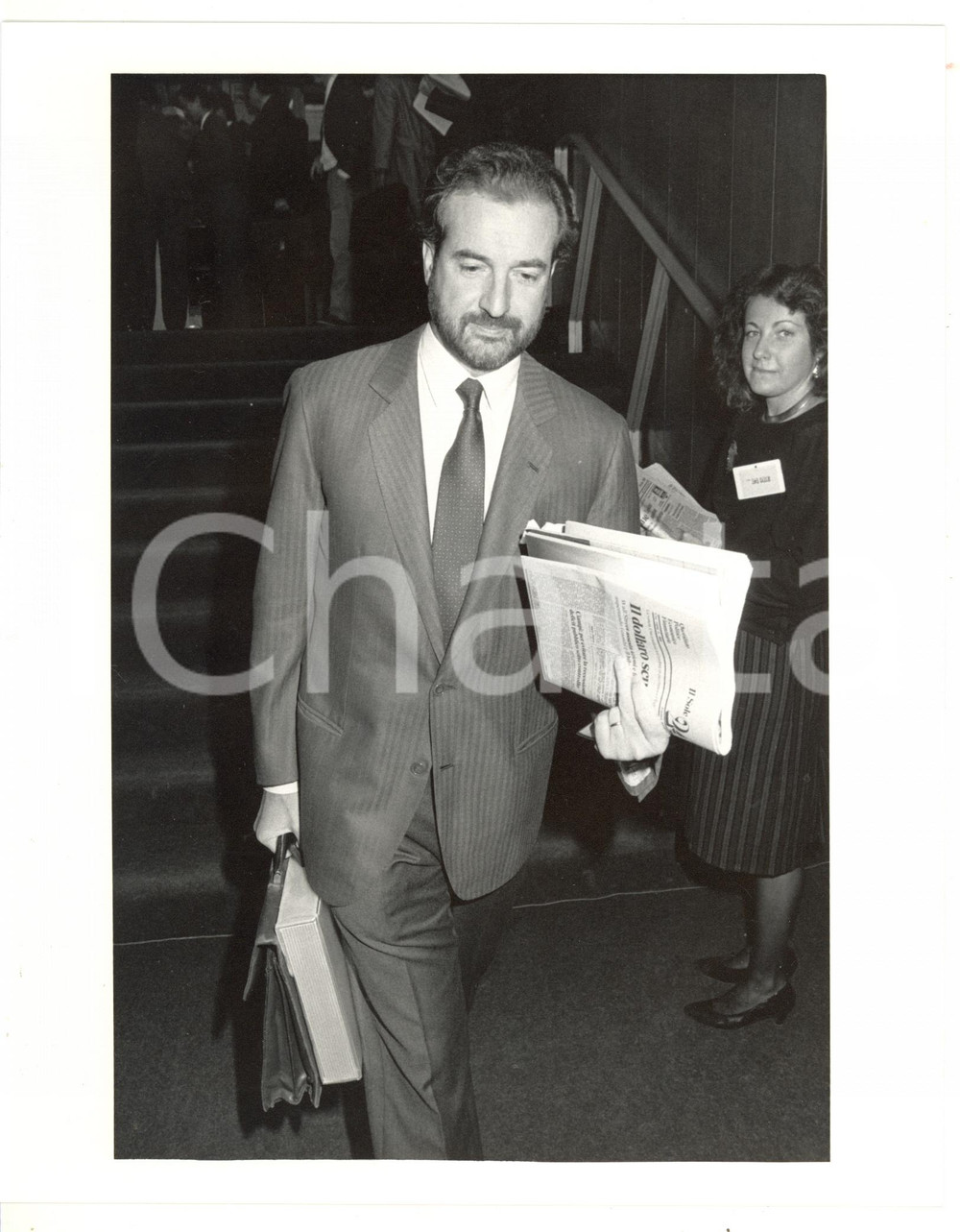 1990 ca ASSOLOMBARDA Gianfelice ROCCA presidente TECHINT (4) *Foto 20x25 cm