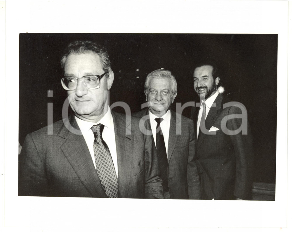 1990 ca ASSOLOMBARDA Gianfelice ROCCA - Cesare ROMITI - Antonio COPPI *Foto