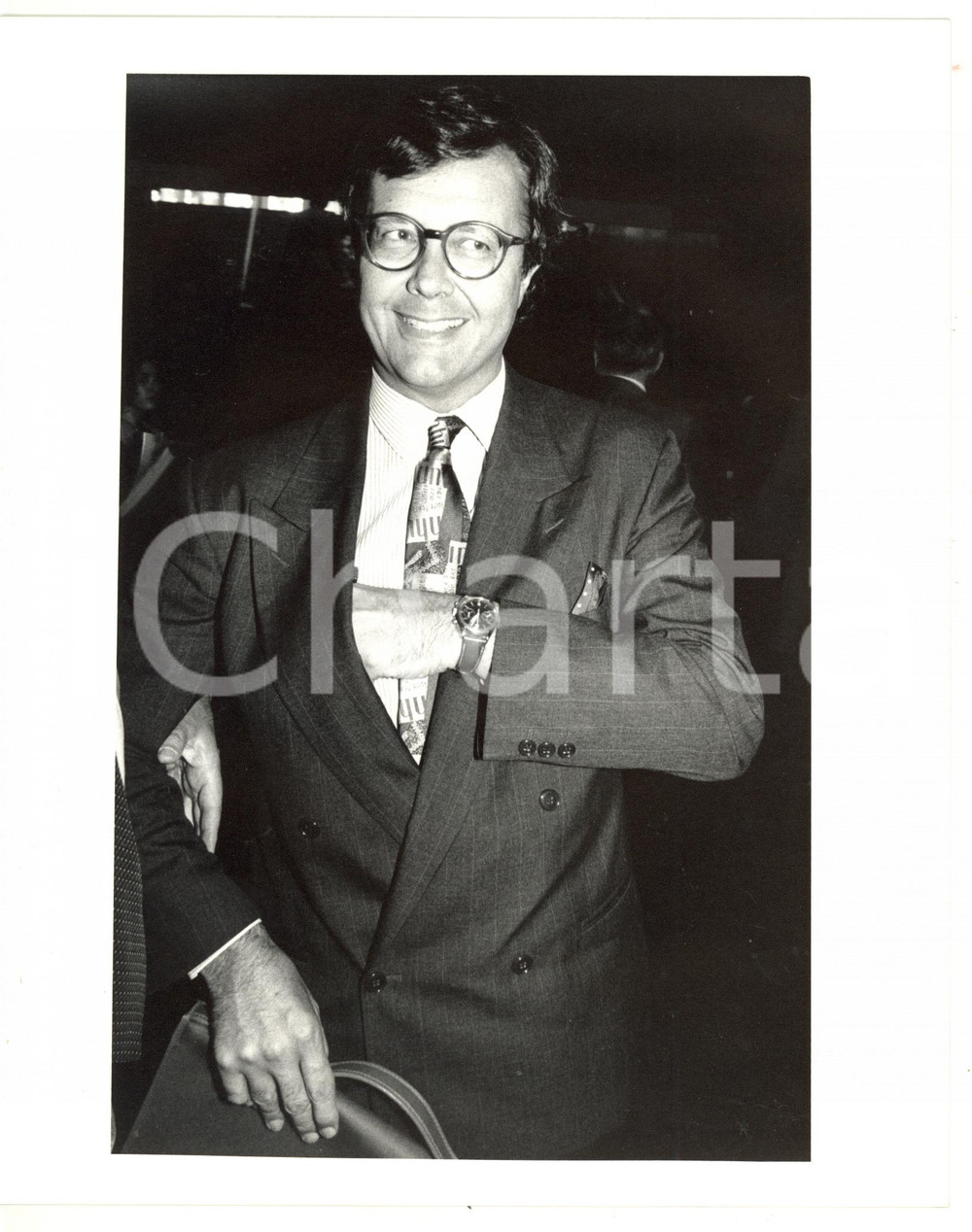 1990 ca ASSOLOMBARDA Giancarlo SANTALMASSI durante assemblea generale - Foto