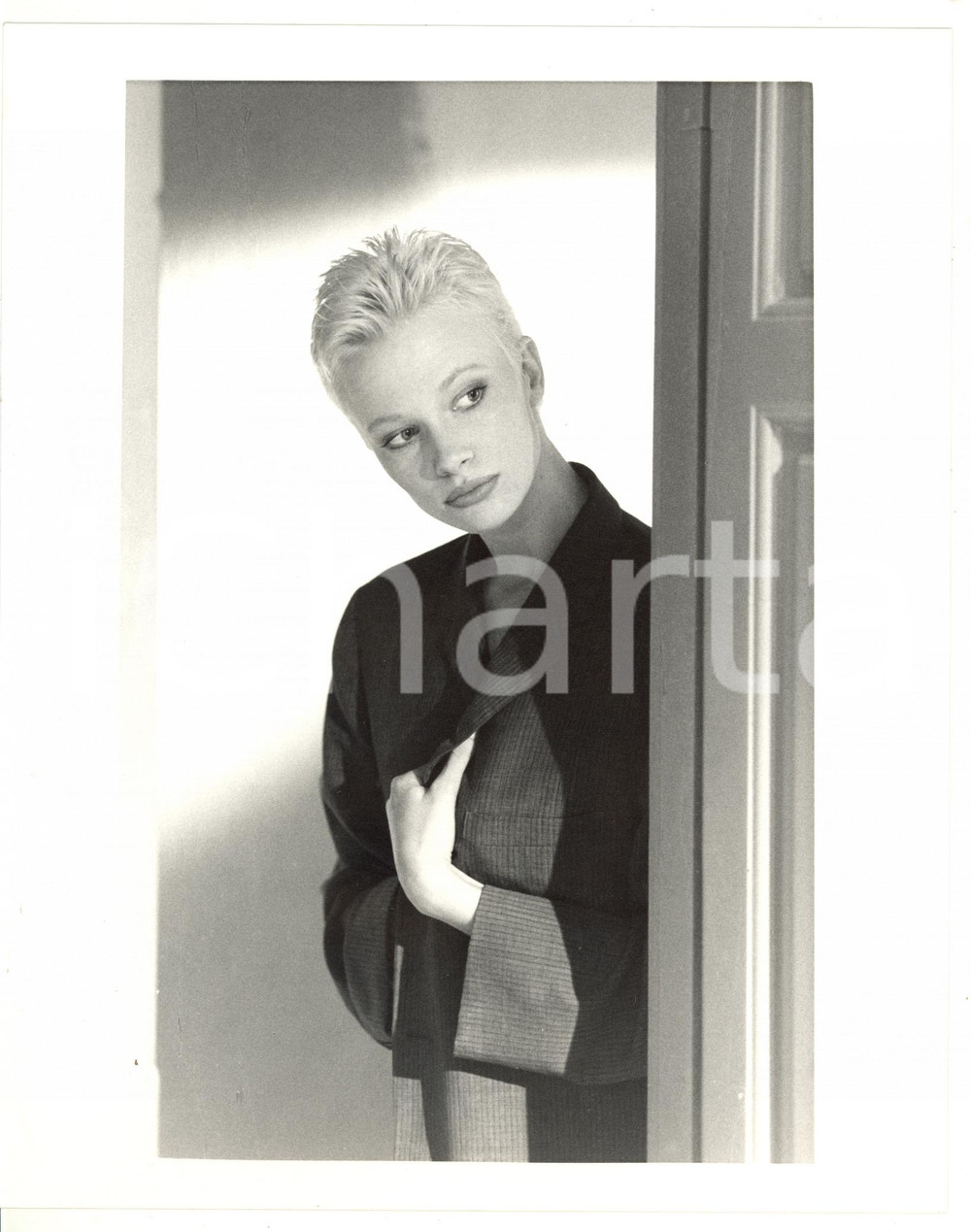 1988 CINEMA "Ladri di saponette" - Ritratto di Heidi KOMAREK sul set *Foto 20x25