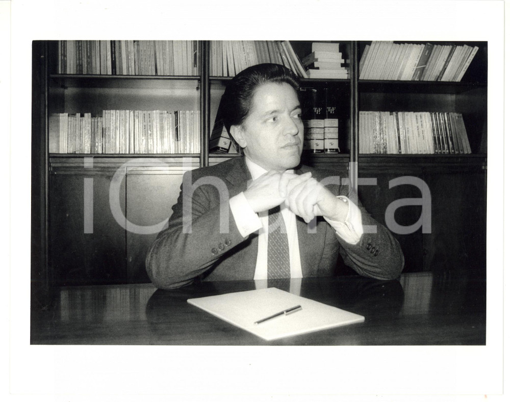1985 ca MILANO L'editore Armando VERDIGLIONE - Ritratto *Foto 25x20 cm