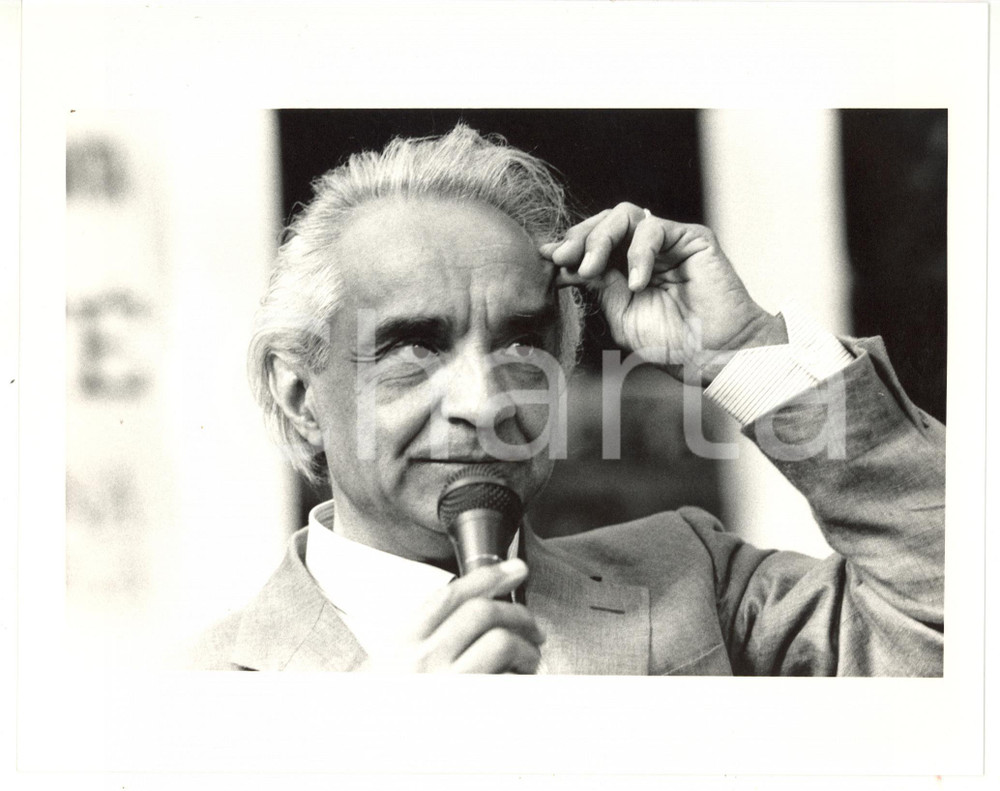 1990 ca ROMA Ritratto del fisico Antonino ZICHICHI ^Fotografia 25x20 cm
