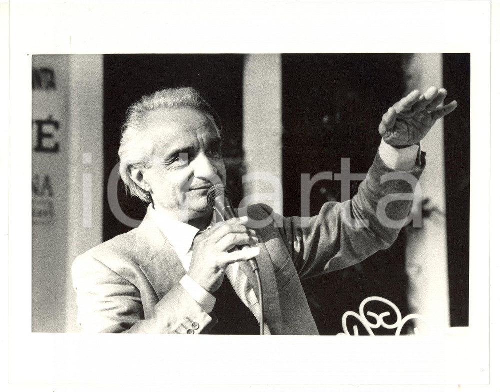 1990 ca ROMA Antonino ZICHICHI durante conferenza *Fotografia 25x20 cm