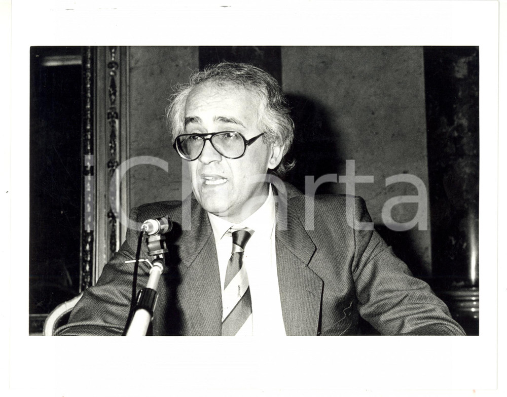 1990 ca MILANO Conferenza con Alberto DONATI amministratore delegato RCS *Foto