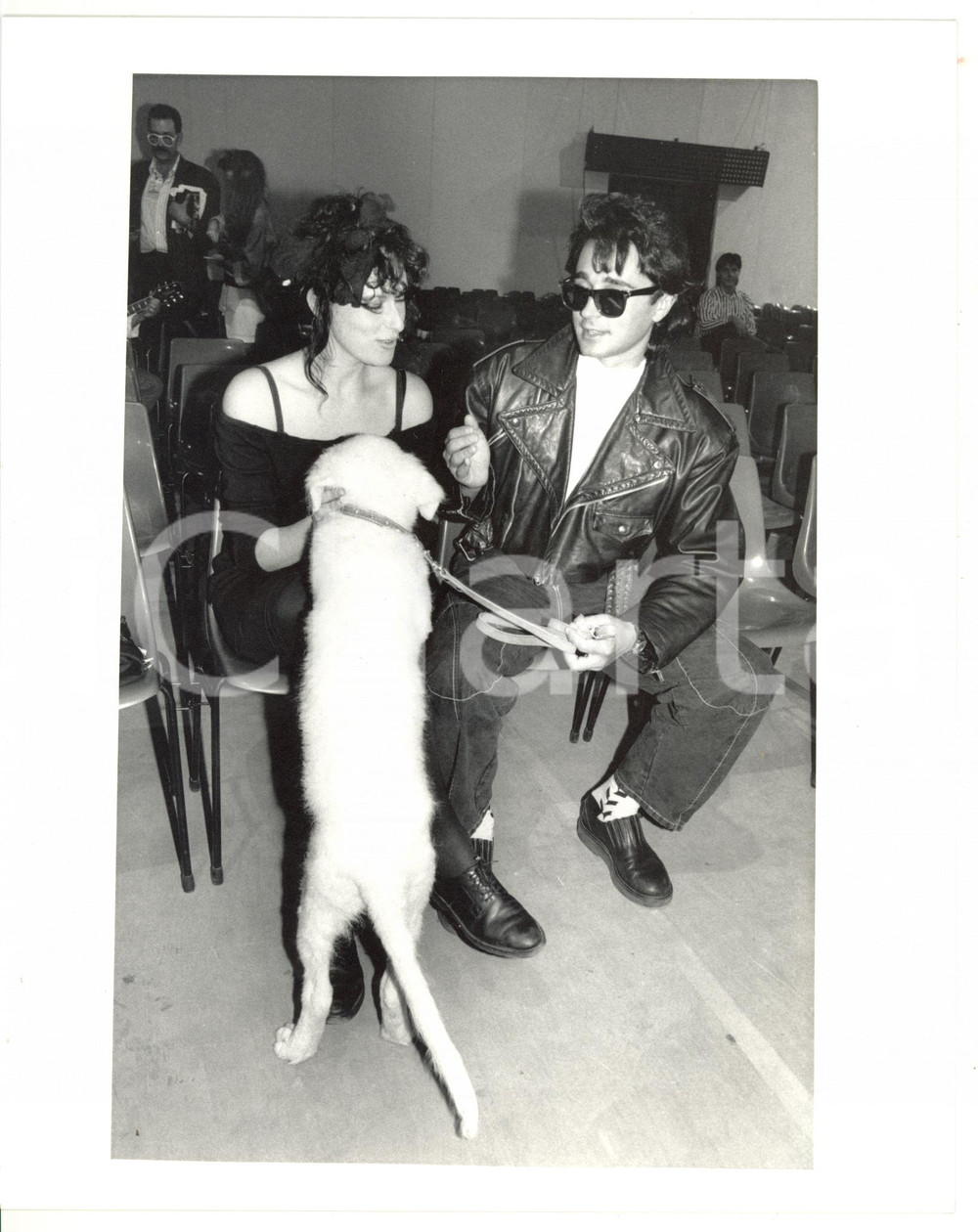 1985 ca MUSICA - SHALPY in platea con Scarlet VON WOLLENMANN *Foto