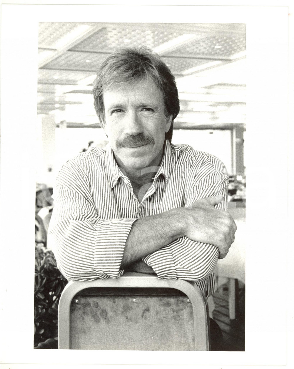 1985 ca CINEMA Ritratto dell'attore Chuck NORRIS (1) *Foto VINTAGE 20x25 cm