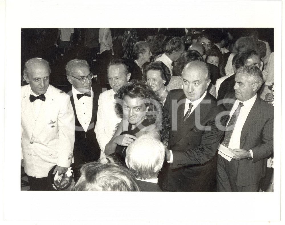 1990 ca POLITICA - DC Ciriaco DE MITA con la figlia Antonia a una serata di gala