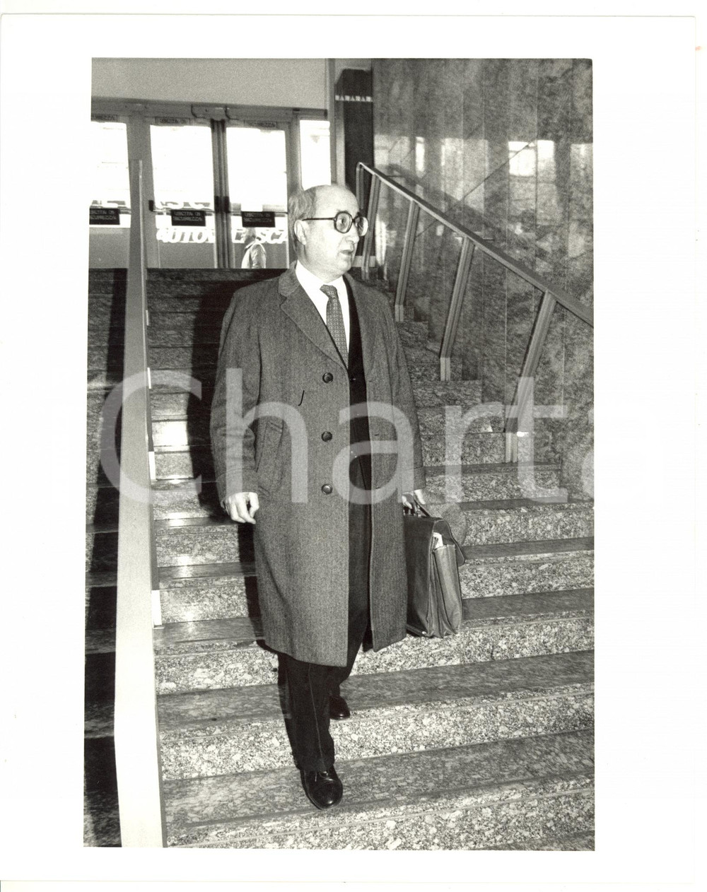 1985 ca MILANO Convegno DC - Arrivo di Enrico DE MITA - Foto 20x25 cm