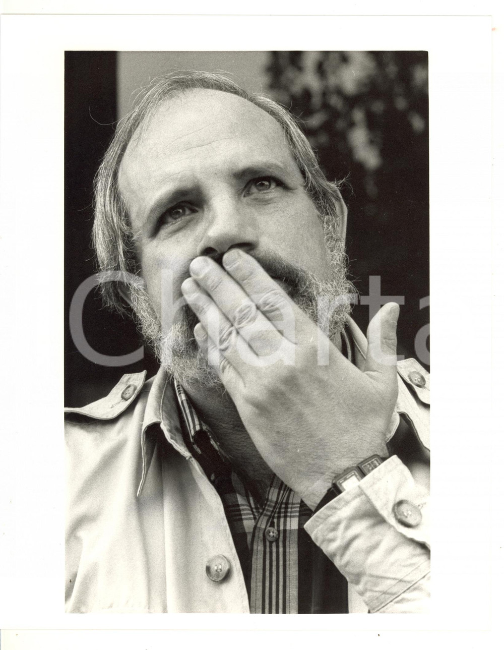 1987 MOSTRA DEL CINEMA DI VENEZIA Ritratto del regista Brian DE PALMA *Foto Fotografia di agenzia, scattata in occasione della prima del film"Gli intoccabili". CONDIZIONI: GFORMATO: 20x25 cm     originale e autentica 1