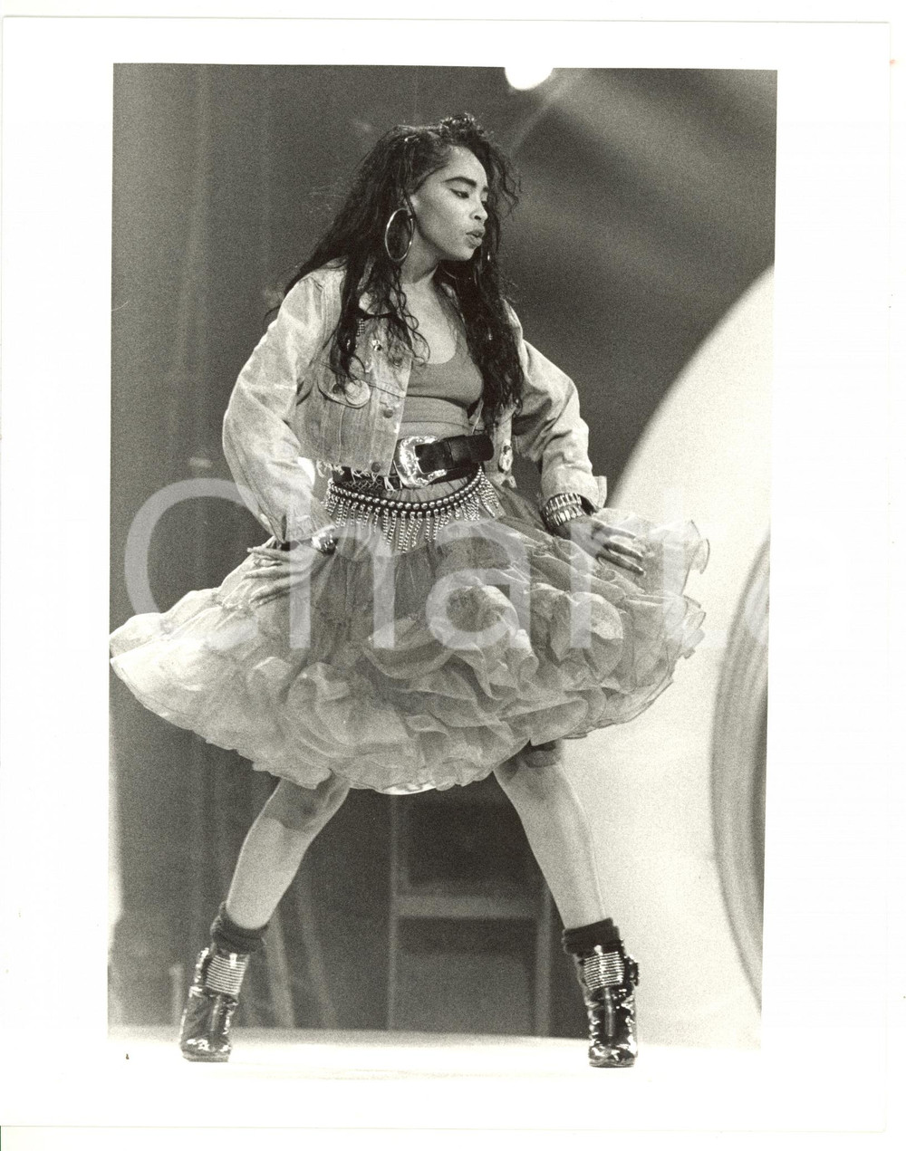 1985 ca MUSICA Jody WATLEY si esibisce sul palco *Foto VINTAGE 20x25 cm