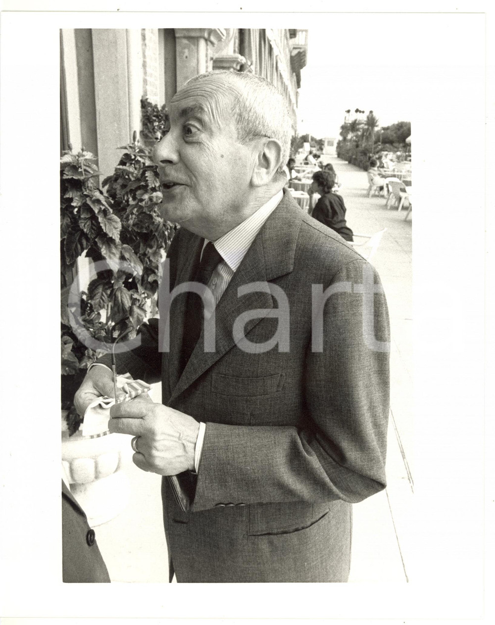 1985 ca RAI Ritratto del giornalista Pierantonino BERTÈ *Foto 20x25 cm