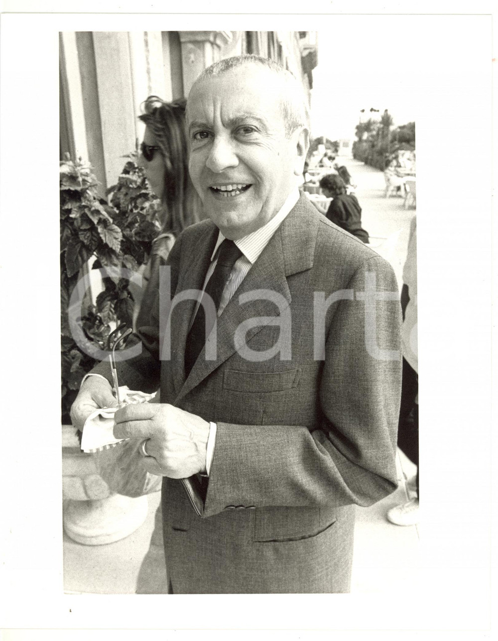 1985 ca RAI Ritratto del giornalista Pierantonino BERTÈ - Fotografia 20x25 cm