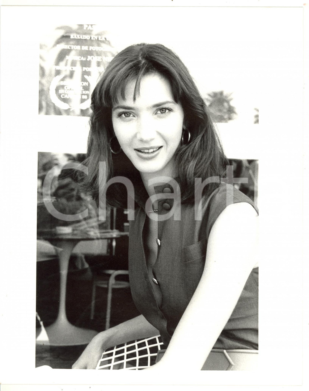 1988 FESTIVAL DI CANNES Ritratto dell'attrice Myriem ROUSSELL *Foto 20x25 cm