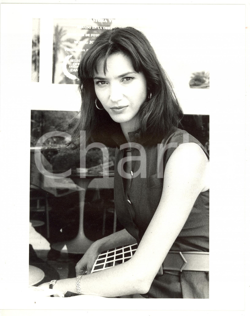 1988 FESTIVAL DI CANNES Ritratto dell'attrice Myriem ROUSSELL - Foto 20x25 cm