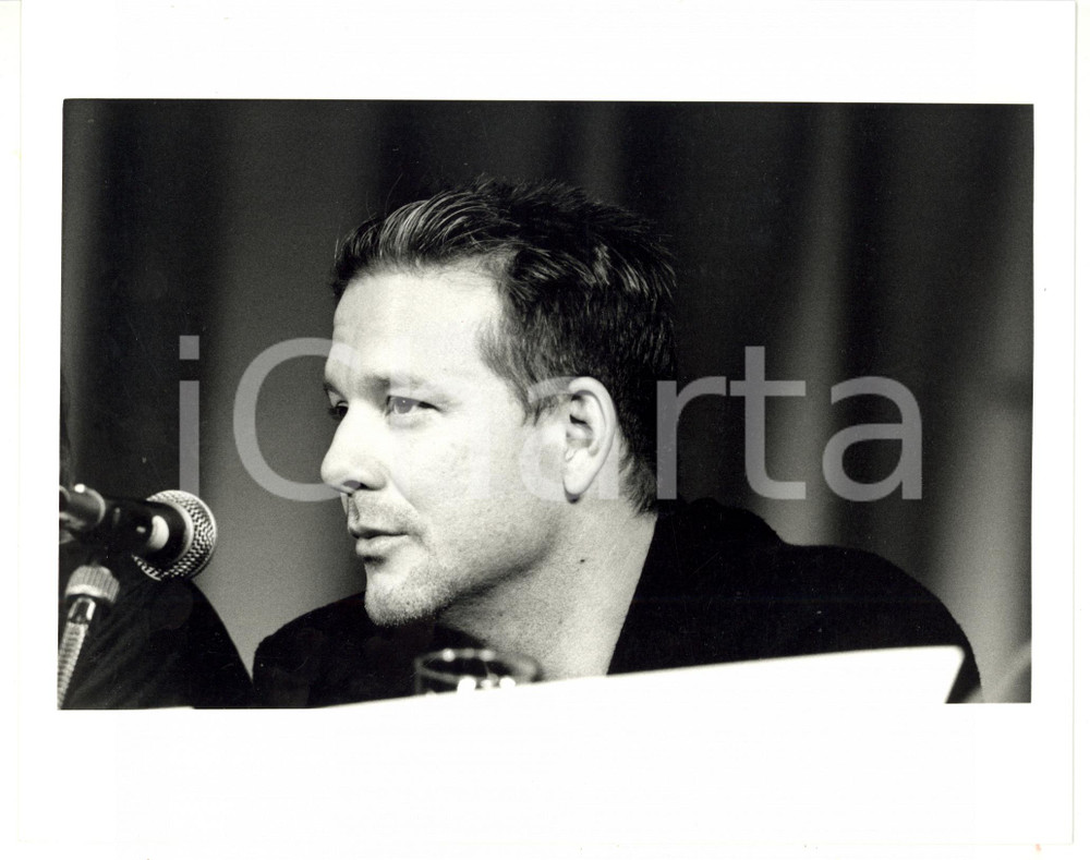 1987 FESTIVAL DI CANNES Mickey ROURKE durante conferenza stampa - Foto 25x20 cm
