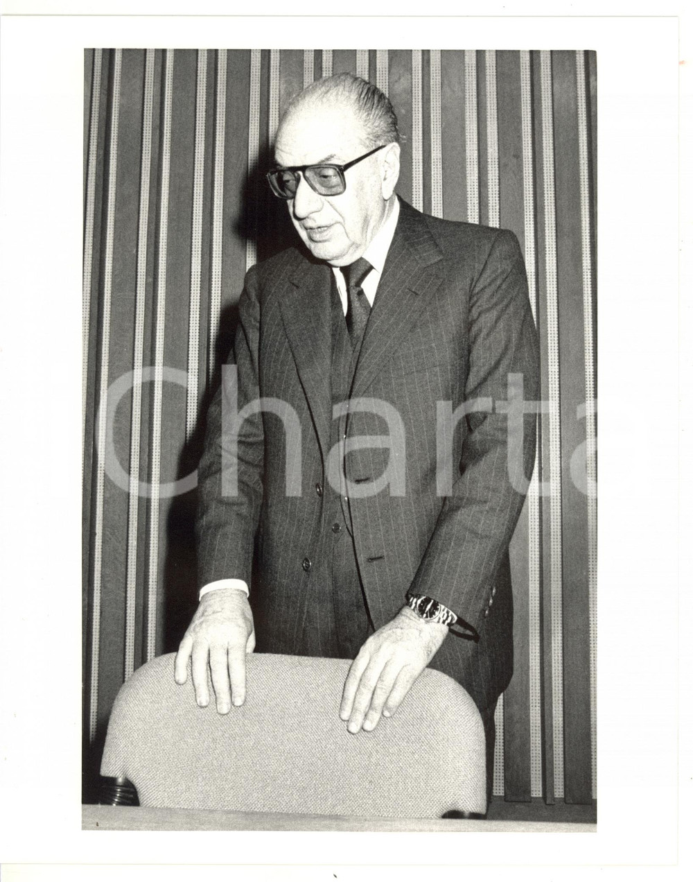 1985 ca CONFINDUSTRIA Ritratto on. Bruno VISENTINI (1) *Fotografia 20x25 cm