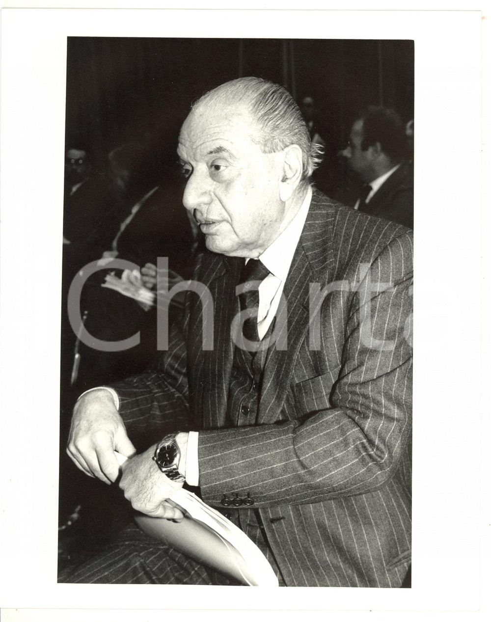 1985 ca CONFINDUSTRIA Ritratto on. Bruno VISENTINI (3) *Fotografia 20x25 cm