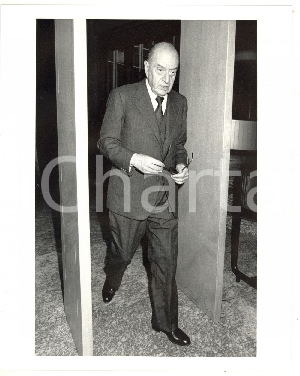 1985 ca CONFINDUSTRIA Ritratto on. Bruno VISENTINI (7) *Fotografia 20x25 cm