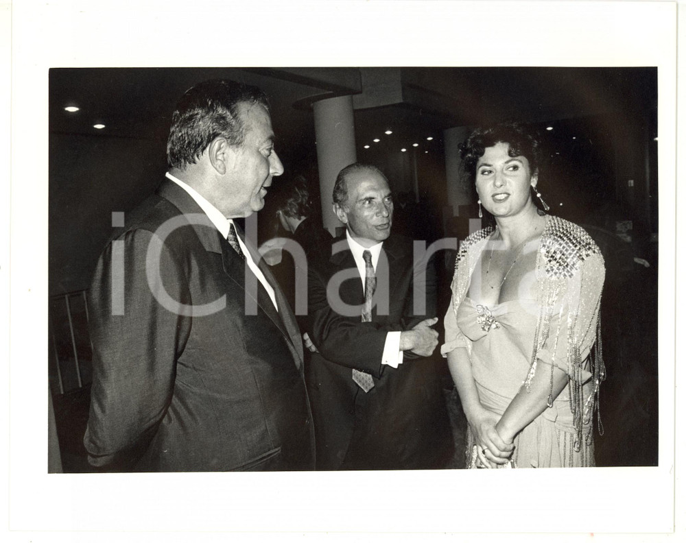 1990 ca ROMA - RAI Enrico MANCA - Marisa LAURITO - Biagio AGNES - Foto 25x20